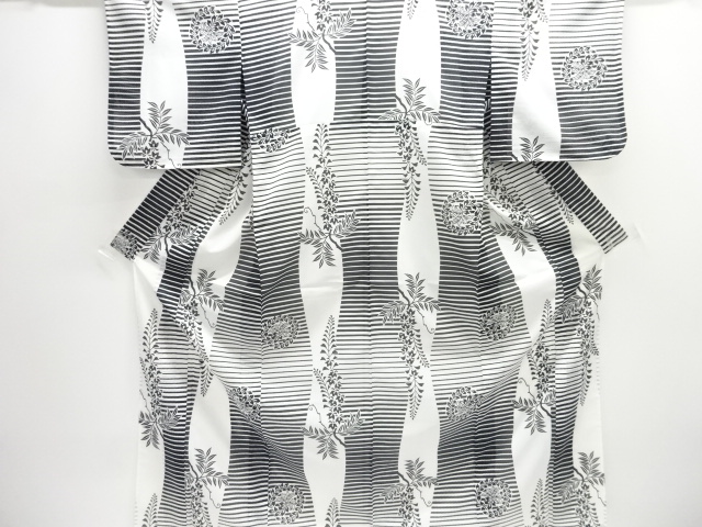 JAPANESE KIMONO / KOMON FOR SUMMER / WISTERIA